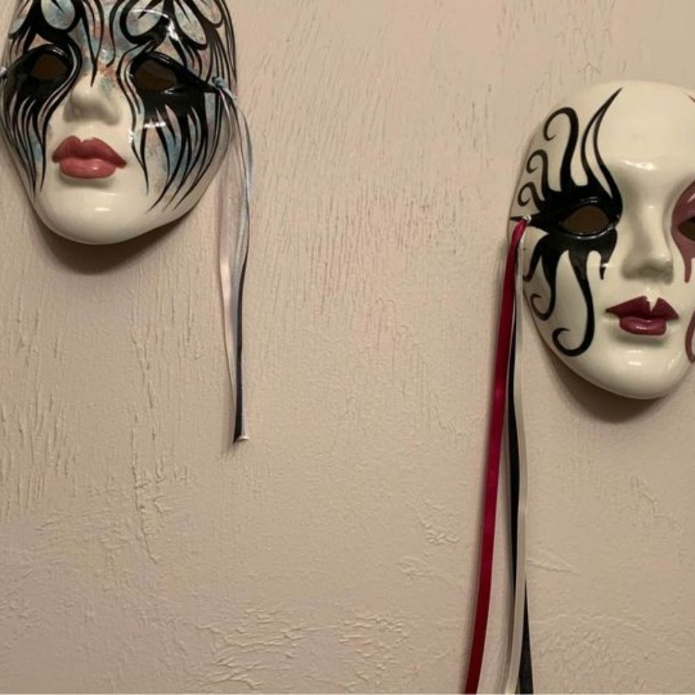 Mardi Gras masks, decorative wall hanging